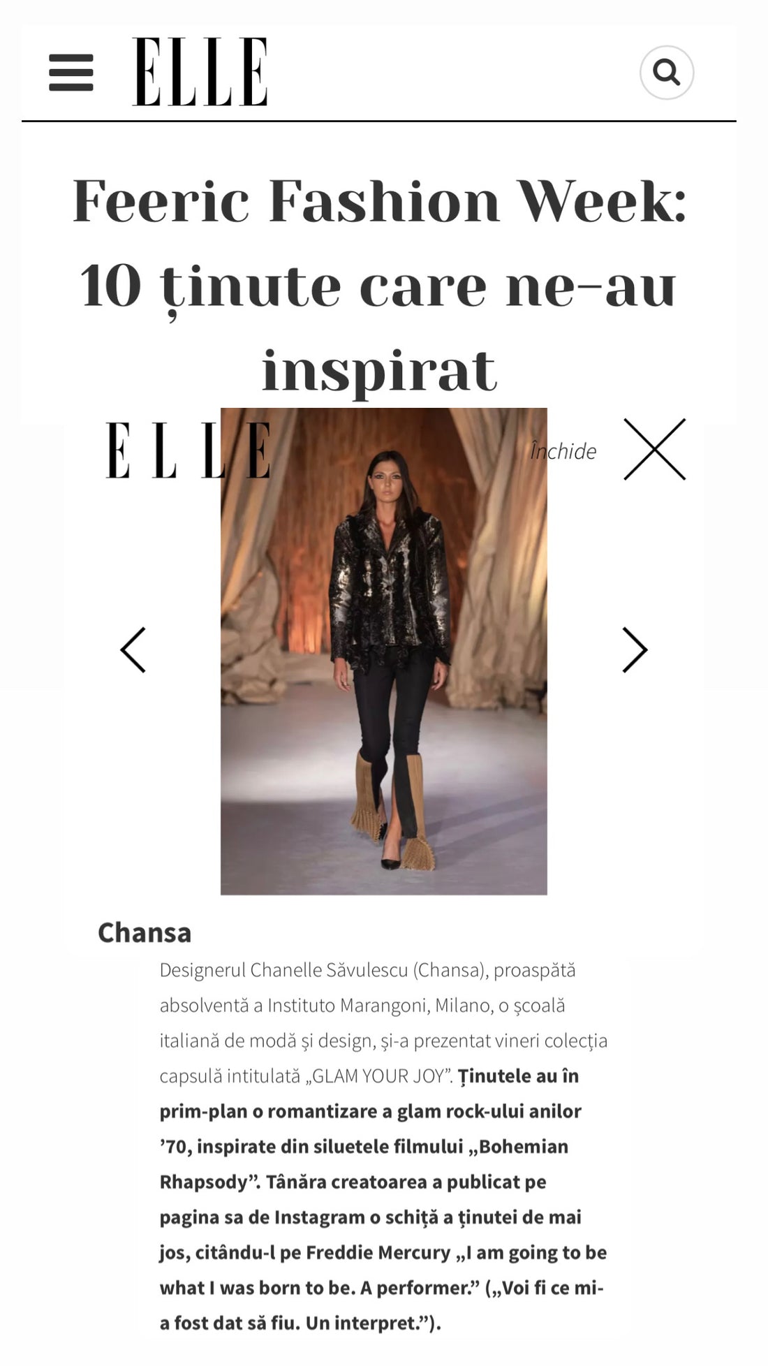Feeric Fashion Week: 10 outfits that inspired us - ELLE Magazine
